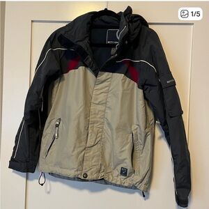 Betty Rides Women's Black and Tan Ski Jacket